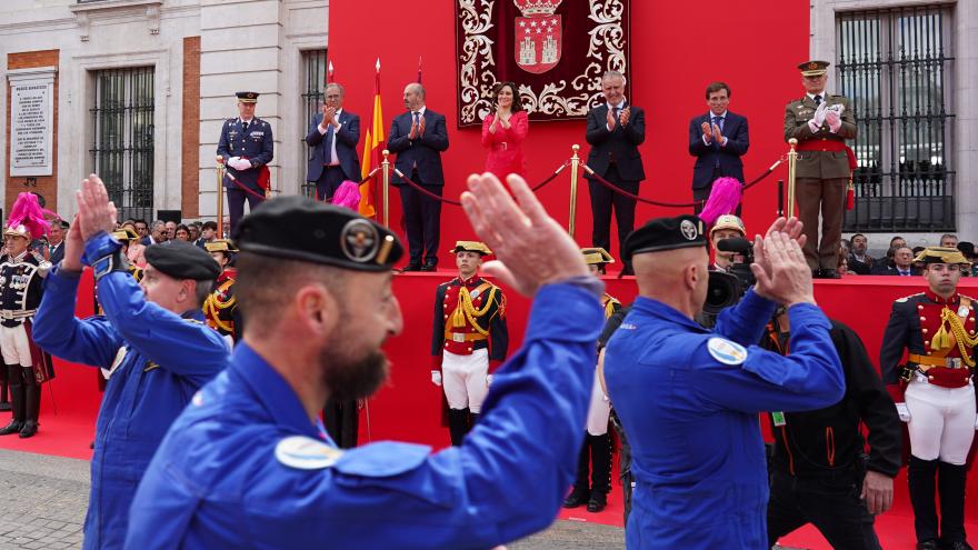 La presidenta durante el desfile