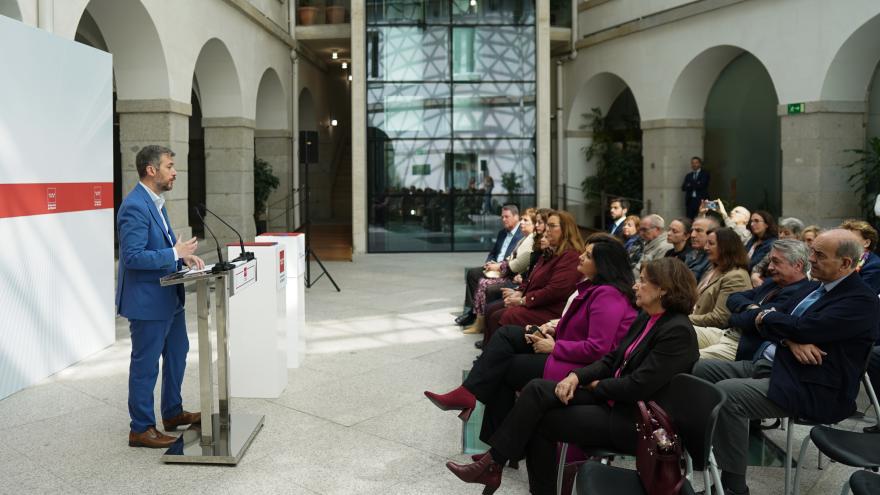 El consejero durante el acto