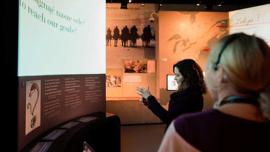 La presidenta en el museo