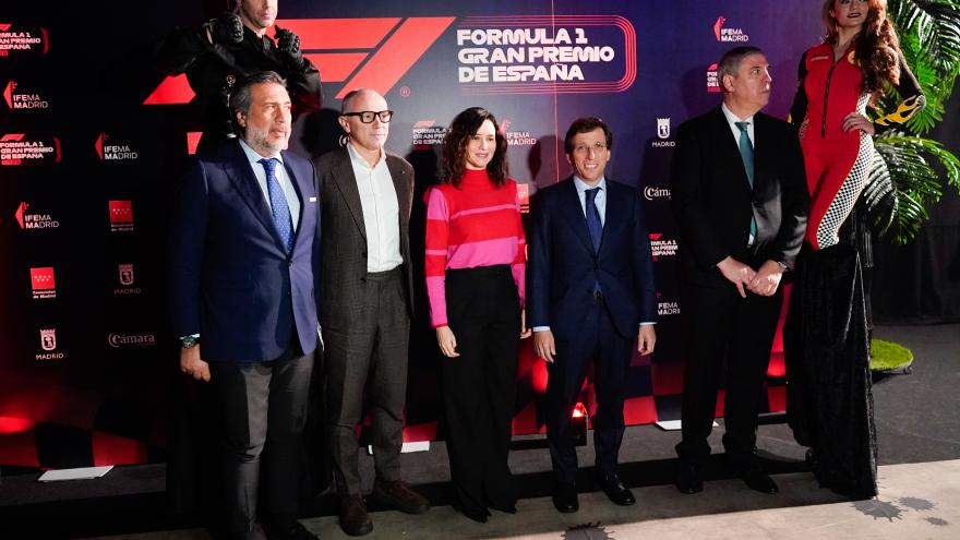 La presidenta en la presentación de la F1