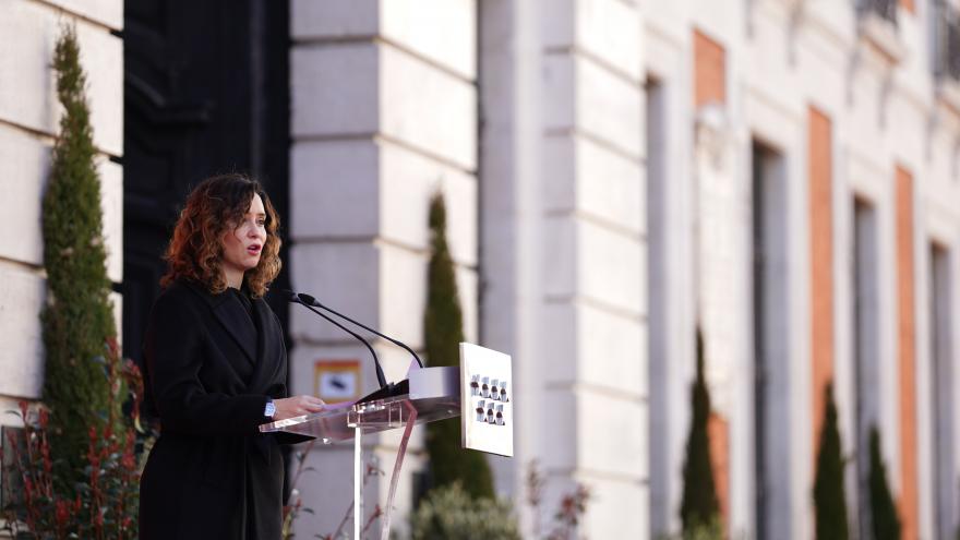 La presidenta durante el homenaje