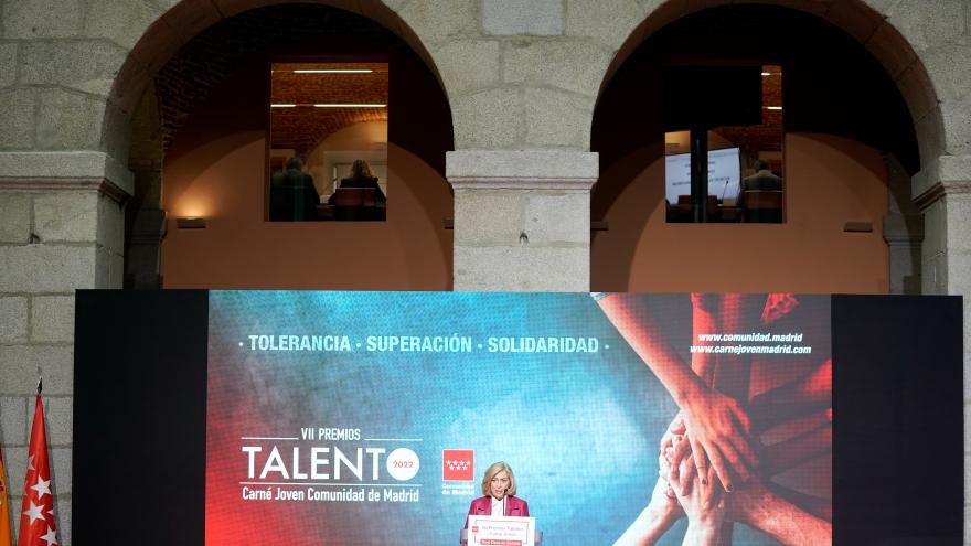 El momento en que la consejera comienza su intervención