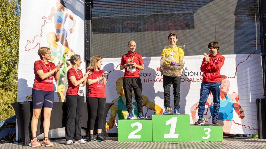 III Carrera Prevención Riesgos Laborales Comunidad de Madrid podio carrera