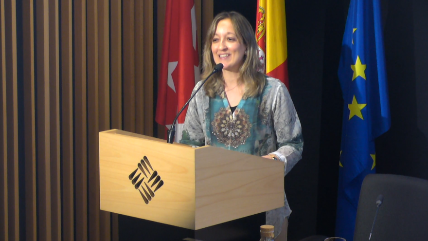 Marina Parra, gerente del IRSST, clausura el evento