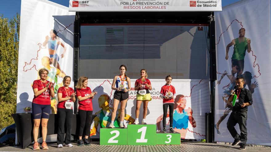 III Carrera Prevención Riesgos Laborales Comunidad de Madrid Podio corredores