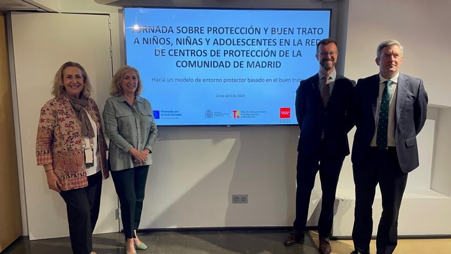 La consejera durante la presentación y en la jornada