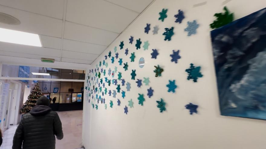 Estrellas en croché, realizadas en la Unidad de Trastorno de Conducta Alimentaria