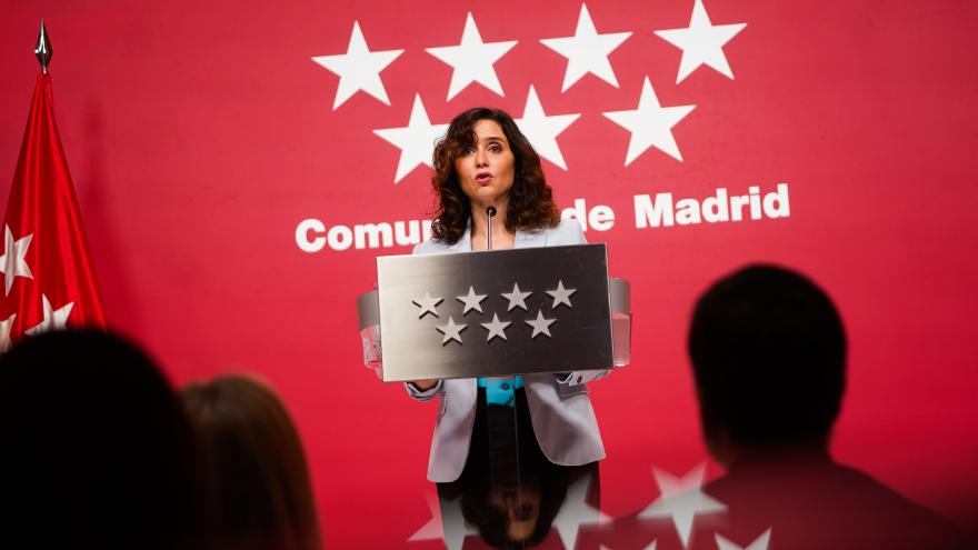 La presidenta durante la rueda de prensa
