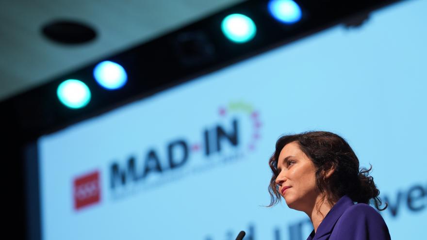 La presidenta durante su intervención en el foro