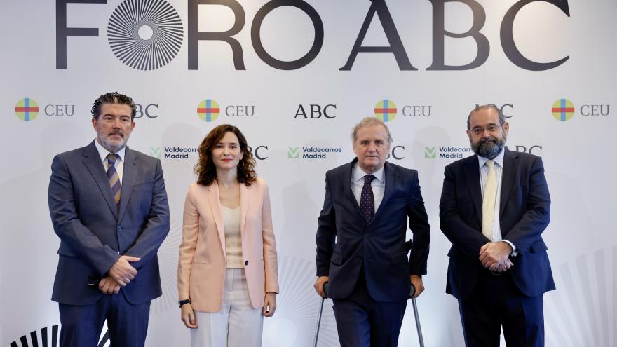 La presidenta durante su intervención en el foro