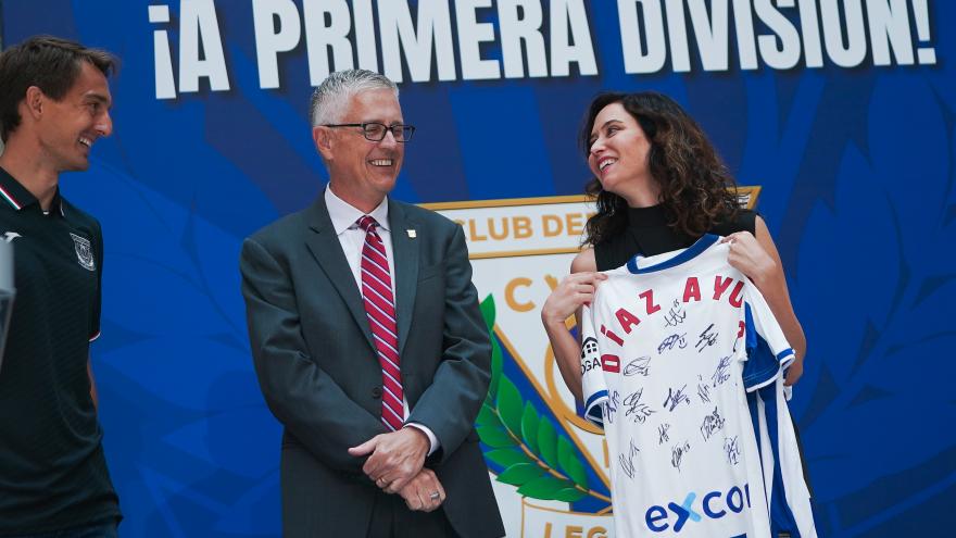 La presidenta durante el acto de recibimiento