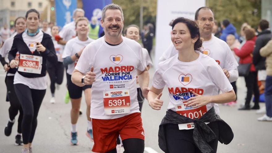 La presidenta en la carrera