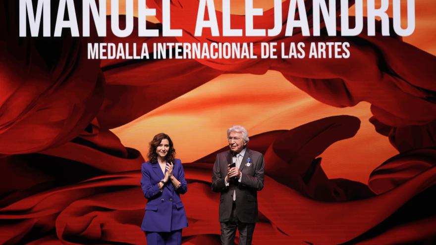 La presidenta con Manuel Alejandro