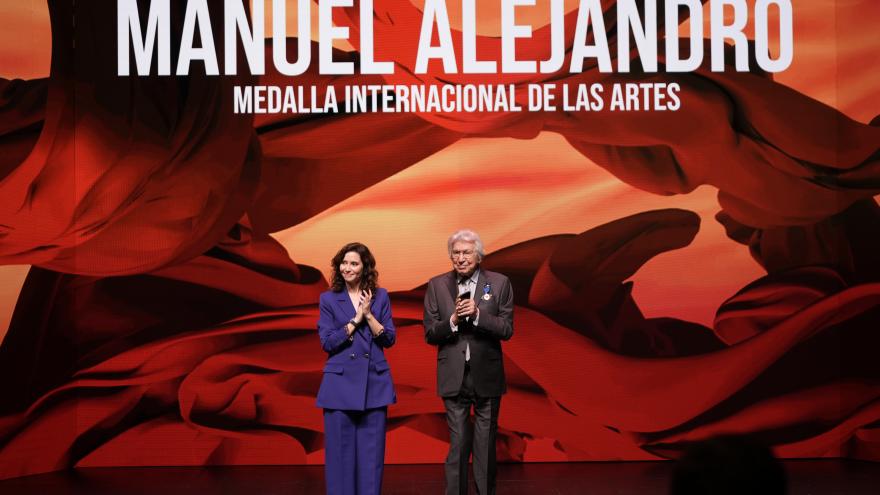 La presidenta con Manuel Alejandro