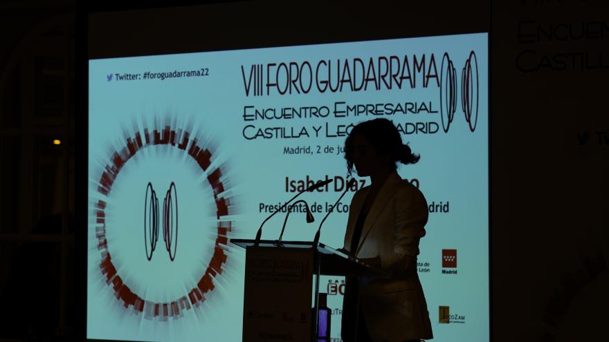 La presidenta durante su intervención
