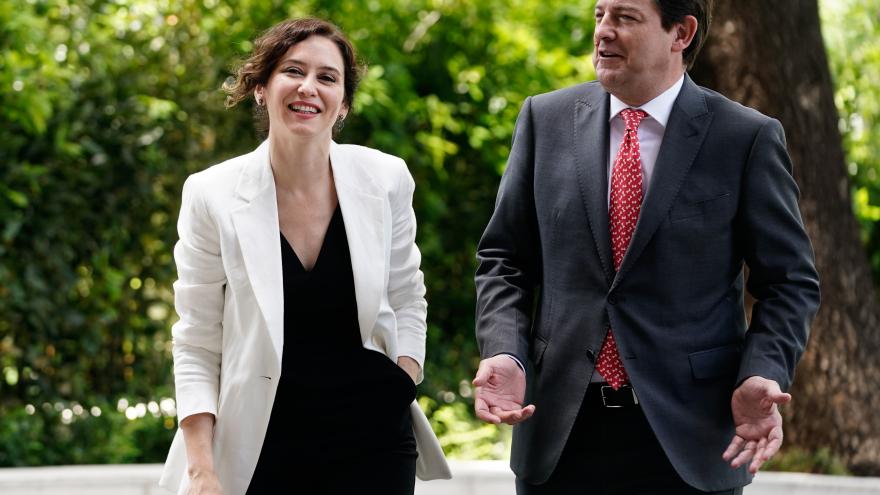 La presidenta con Alfonso Fernández Mañueco