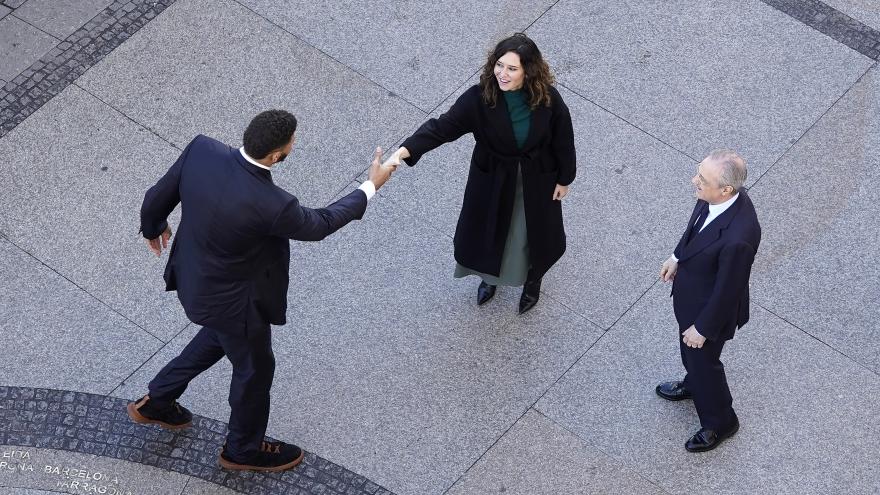 La presidenta recibiendo a los jugadores