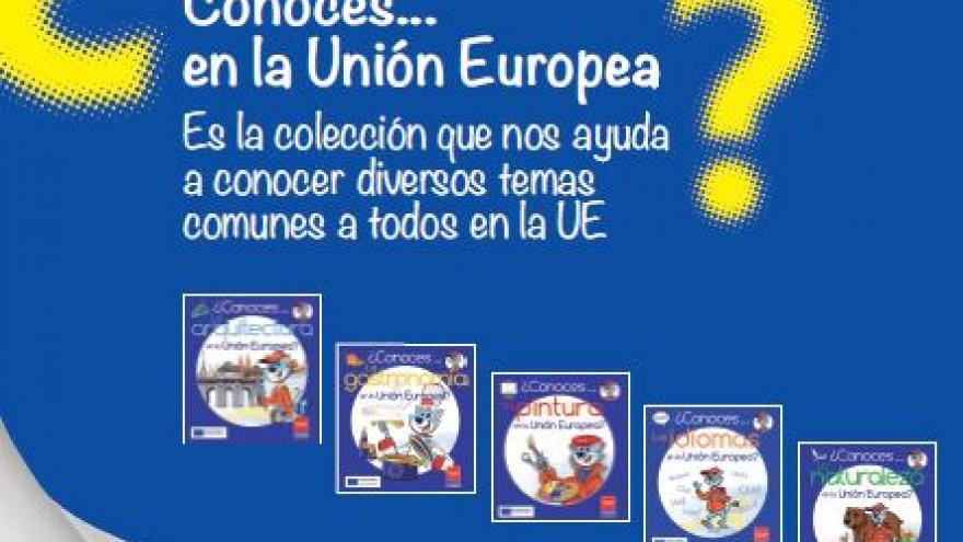 Portadas dela colección ¿Conoces en la UE?