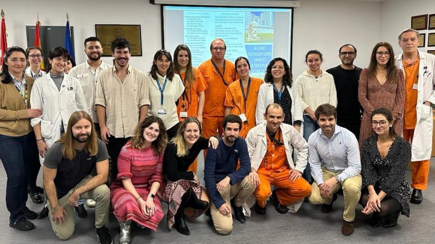 Imagen de parte de los participantes del curso en el Hospital Universitario Ramón y Cajal