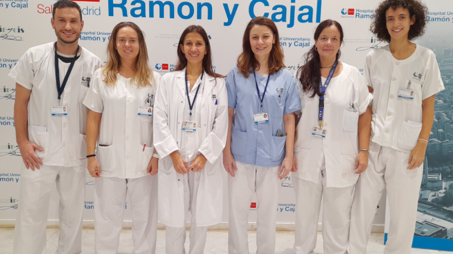Imagen de parte de los galardonados en el Hospital Universitario Ramón y Cajal