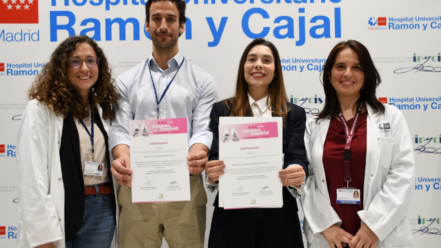 Imagen de los participantes premiados del Hospital Universitario Ramón y Cajal