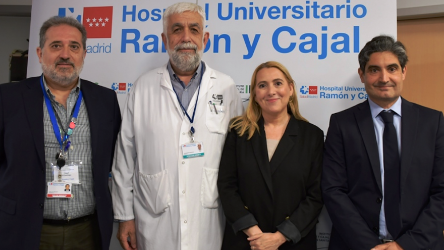 Imagen de fotocall del evento en el Hospital Universitario Ramón y Cajal