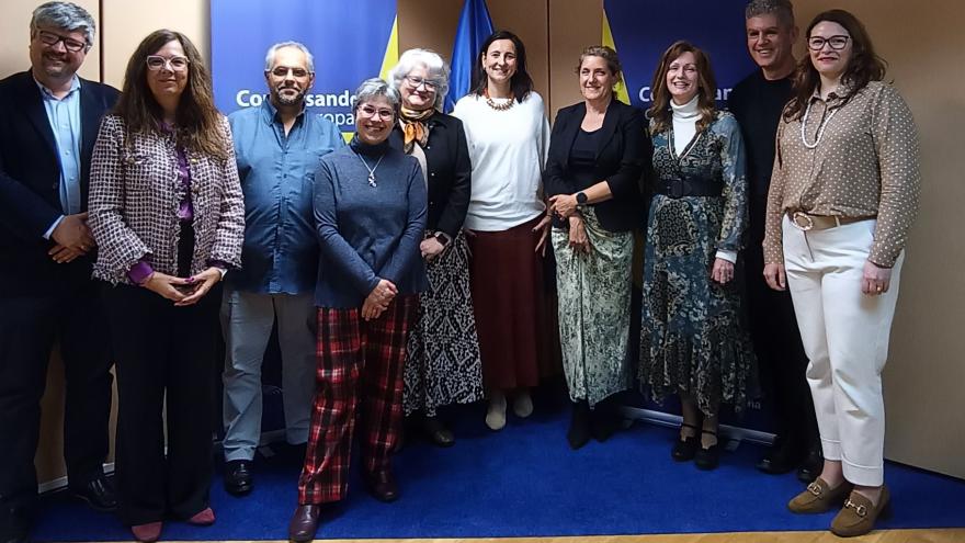 Representantes de los firmantes de la iniciativa