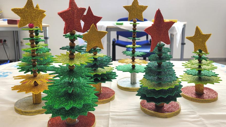 árboles de Navidad en miniatura