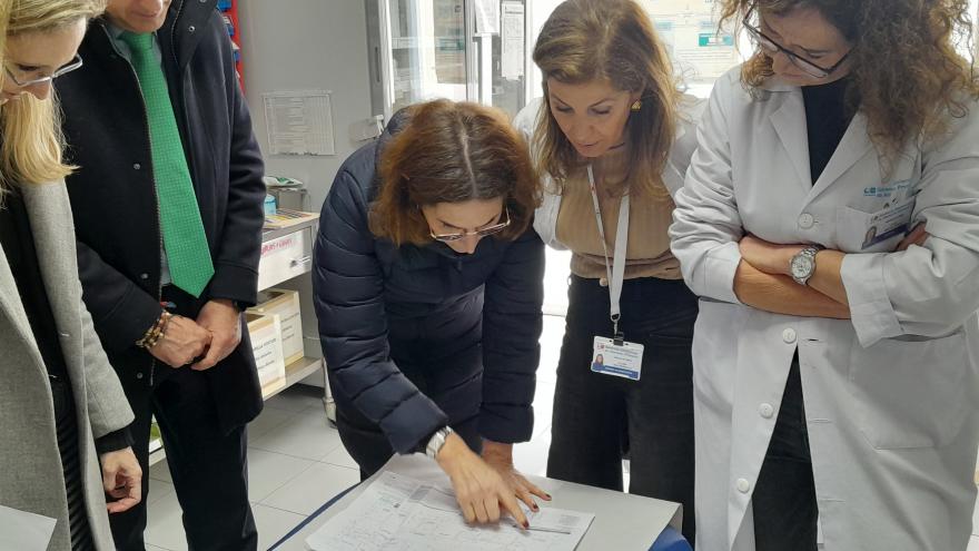 Visita al consultorio local de Loeches