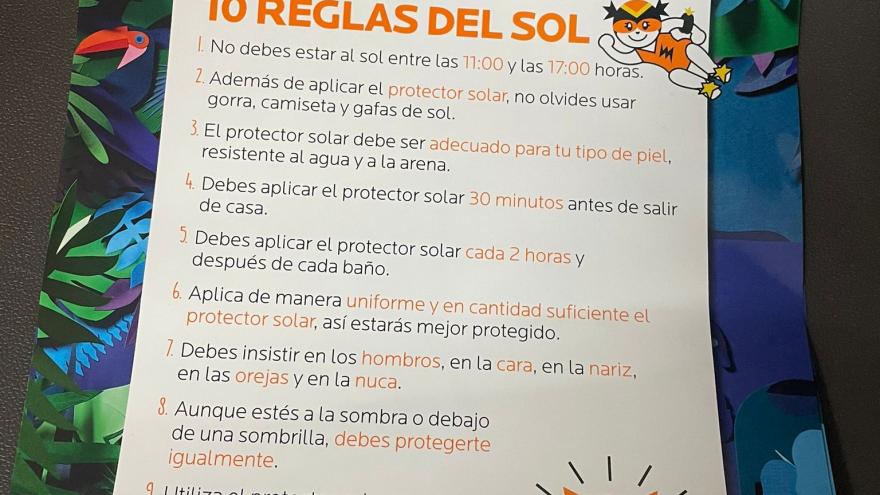 Decálogo de acciones positivas para protegerse del sol 