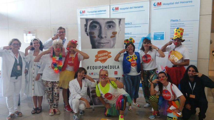 Equipo de promoción donación