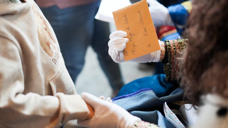 Detalle de la carta de un niño a Sus Majestades_HUPA