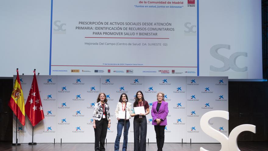 Los proyectos de los centros de salud Mejorada del Campo, Tres Cantos, Miguel Servet, Presentación Sabio y Potes, y la sección para cuidadores de la web de Primaria, ganadores del III Premio Salud Comunitaria foto ganador SC