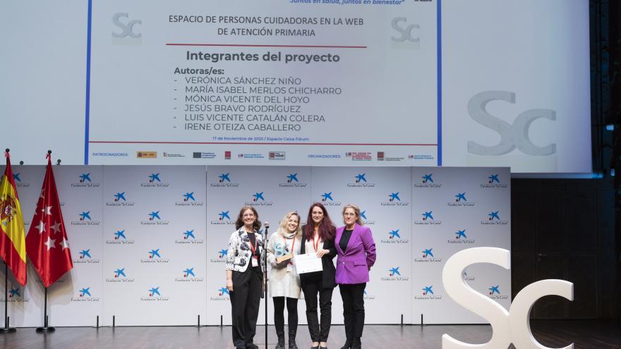 Los proyectos de los centros de salud Mejorada del Campo, Tres Cantos, Miguel Servet, Presentación Sabio y Potes, y la sección para cuidadores de la web de Primaria, ganadores del III Premio Salud Comunitaria Foto ganador SC