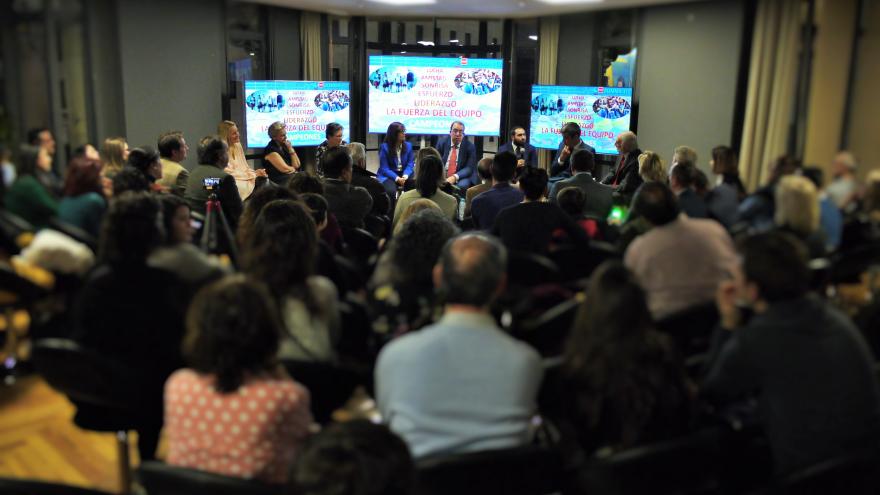 Aula donde se ha impartido la charla a los actores de la película "Campeones"