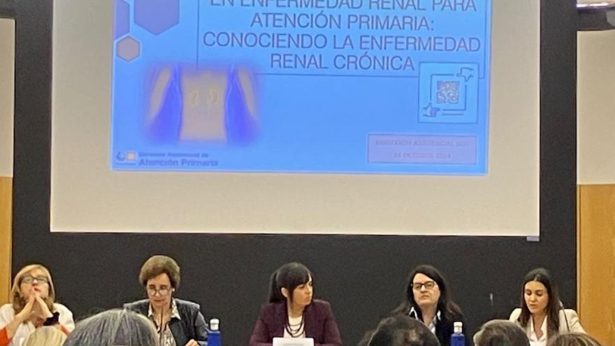 Paloma Santos en las jornadas de enfermedad renal crónica de la Sur
