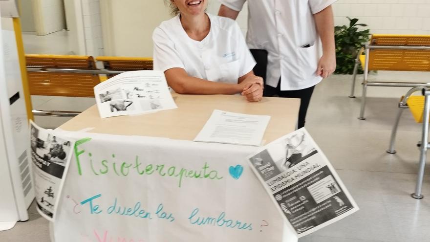 día mundial de la fisioterapia en un centro de la Dirección Asistencial Este