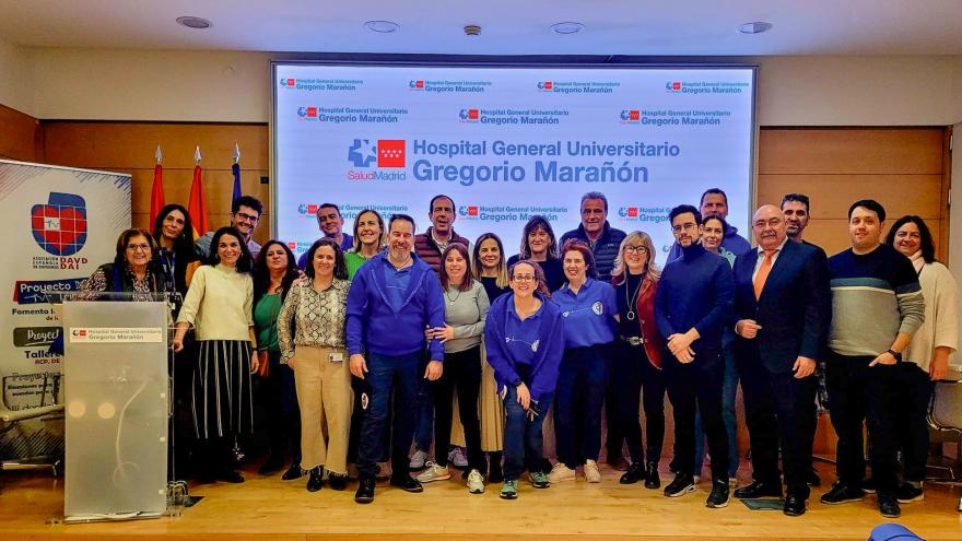 Asistentes a la I Jornada para pacientes y familias afectados por muerte súbita cardiaca del Hospital Gregorio Marañón