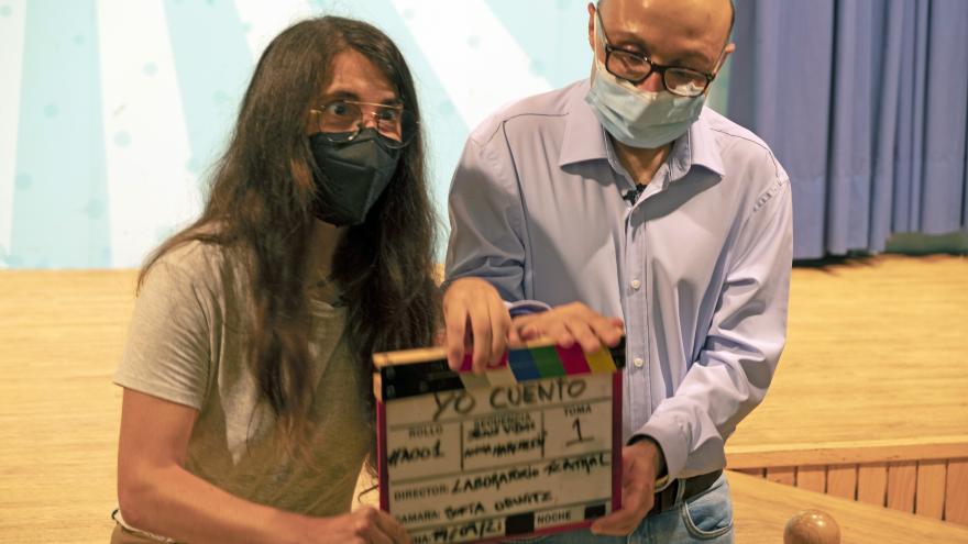 Los actores Jesús Vidal y  Anna Marchessi