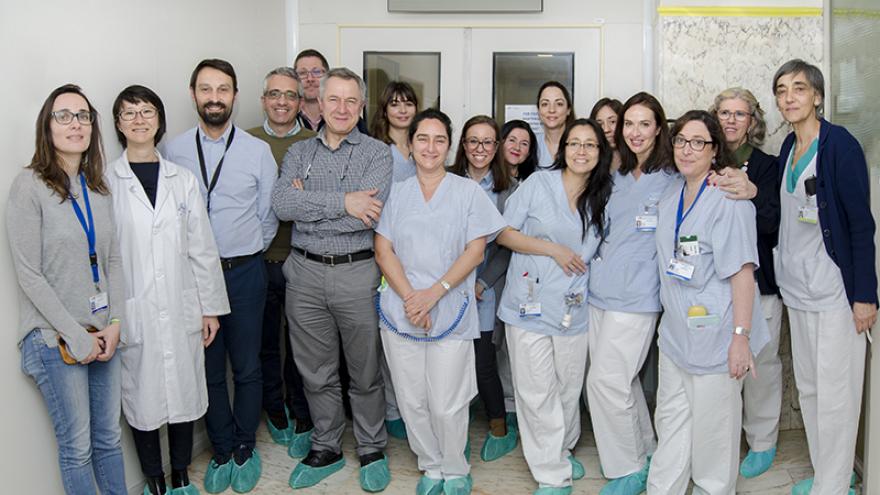 Profesionales de la Unidad de Trasplante de Médula Ósea del Hospital Gregorio Marañón