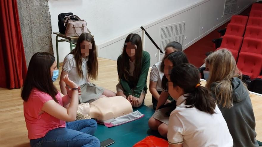 sesión de un taller de prevención de accidentes