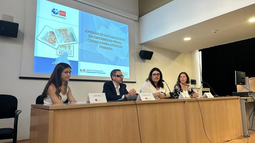 Mesa de inauguración de la jornada de enfermedad renal crónica de la Sureste