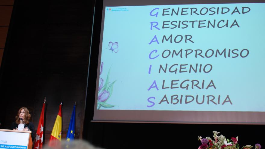presentadora de la jornada