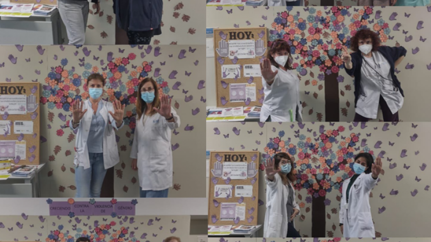 Día Internacional de la eliminación de la violencia contra la mujer Centro de Salud Restón