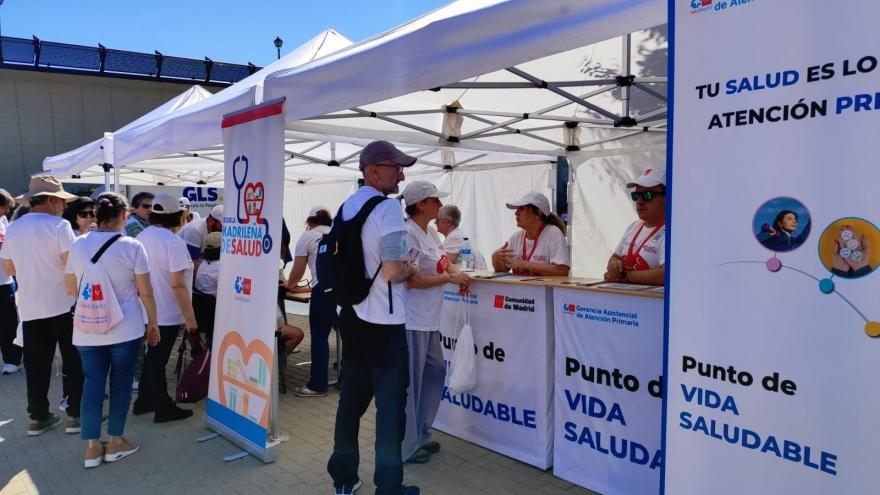 Mesas informativas en la marcha saludable