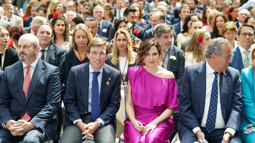 La presidenta Isabel Díaz Ayuso en el Palacio de Cibeles