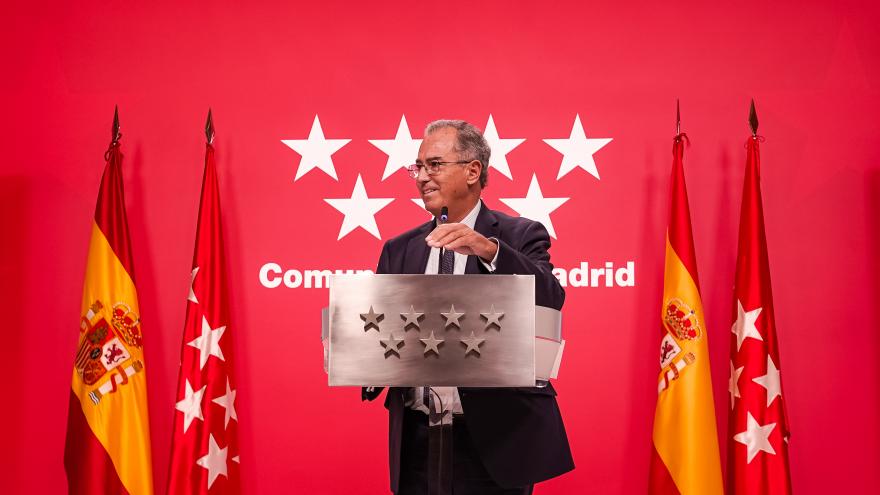 El vicepresidente durante la rueda de prensa