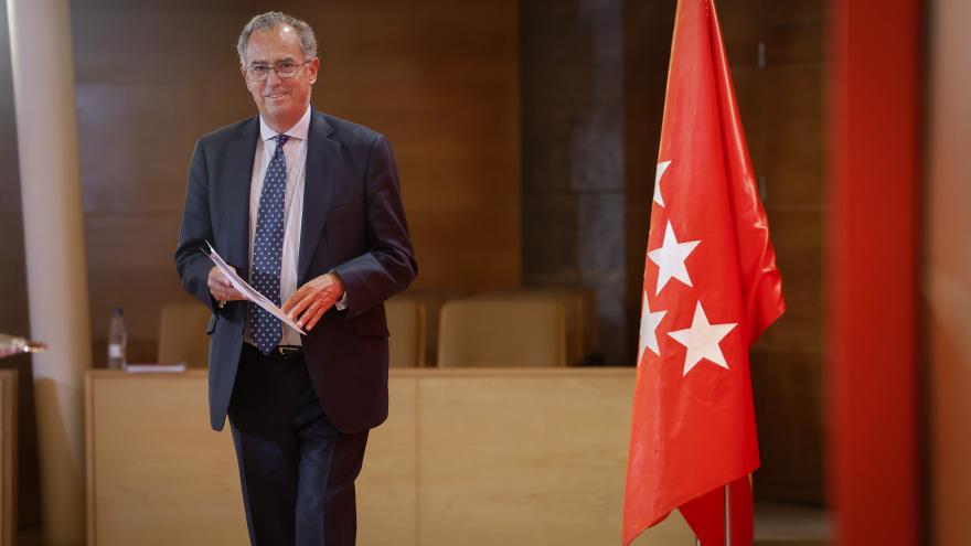 El vicepresidente en la rueda de prensa