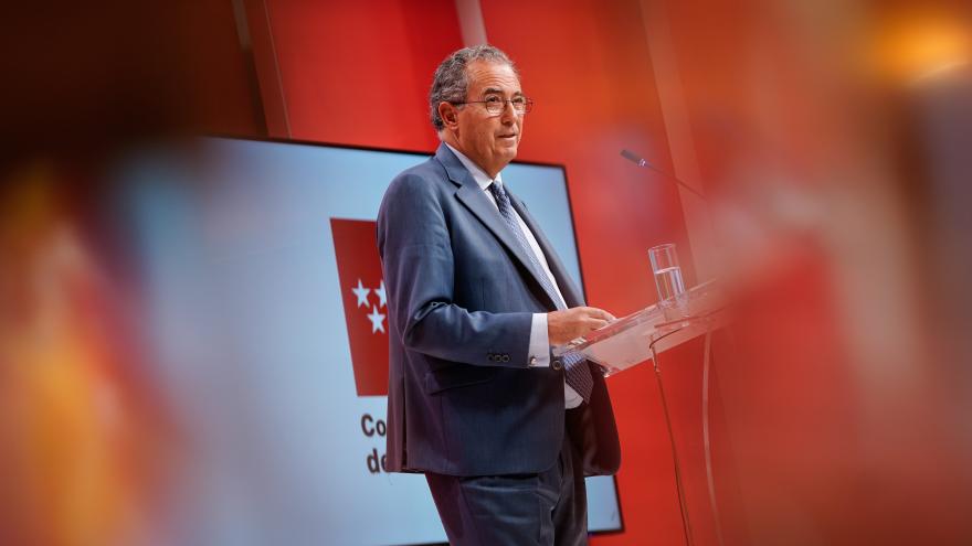 El vicepresidente Enrique Ossorio en rueda de prensa
