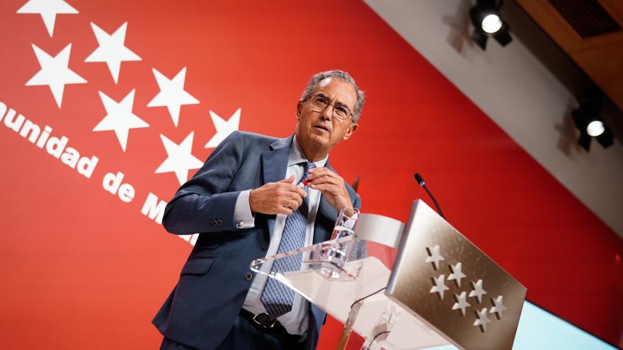 El vicepresidente Enrique Ossorio en rueda de prensa